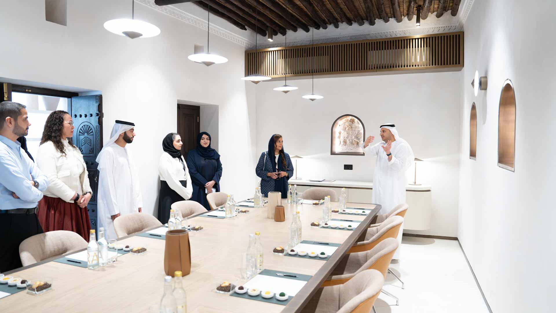 Bodour Al Qasimi reviews progress of Al Bait Al Westi