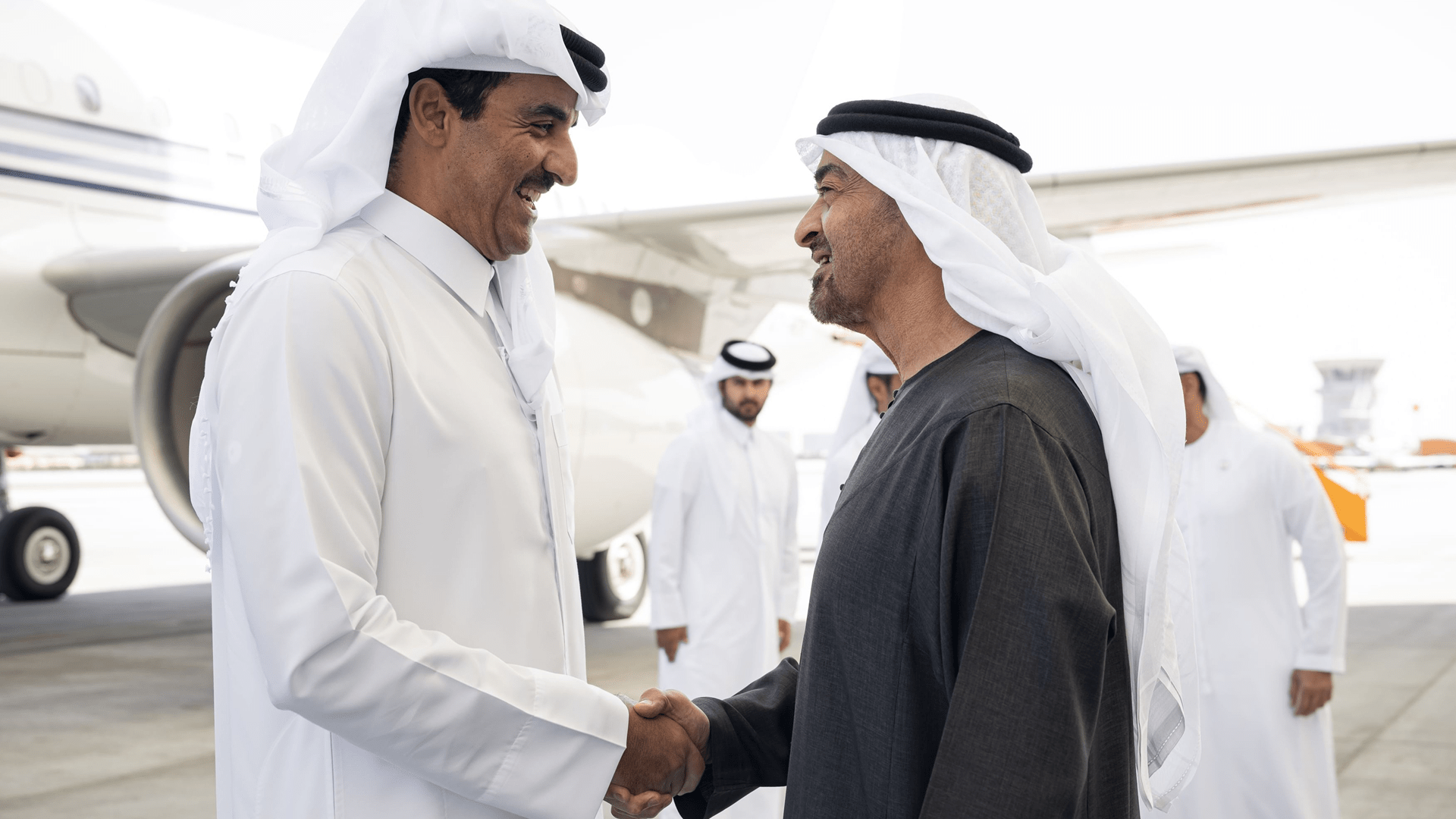 Qatar Emir arrives in UAE on fraternal visit