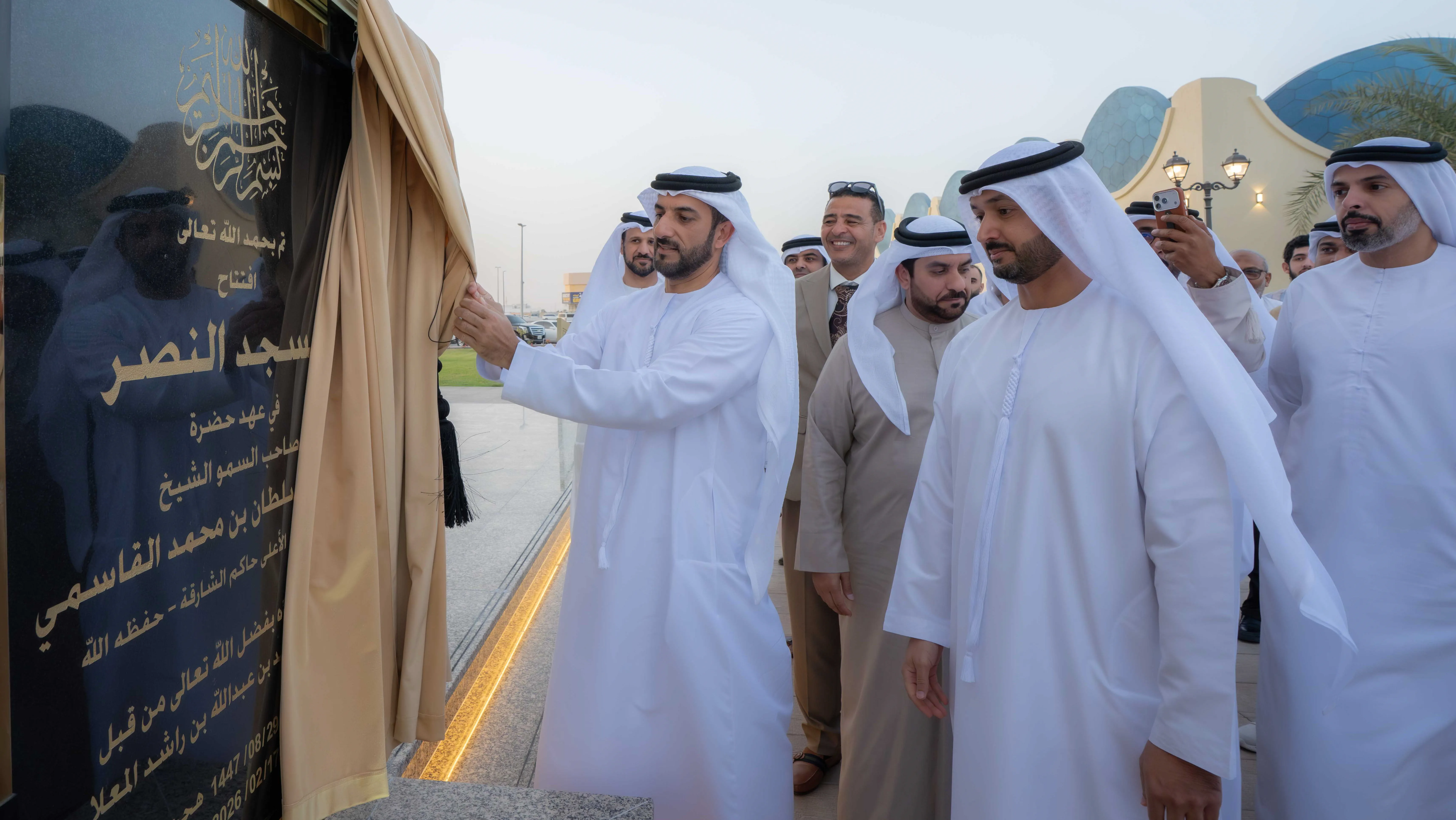 Sultan bin Ahmed opens Al Nasr Mosque in Al Dhaid
