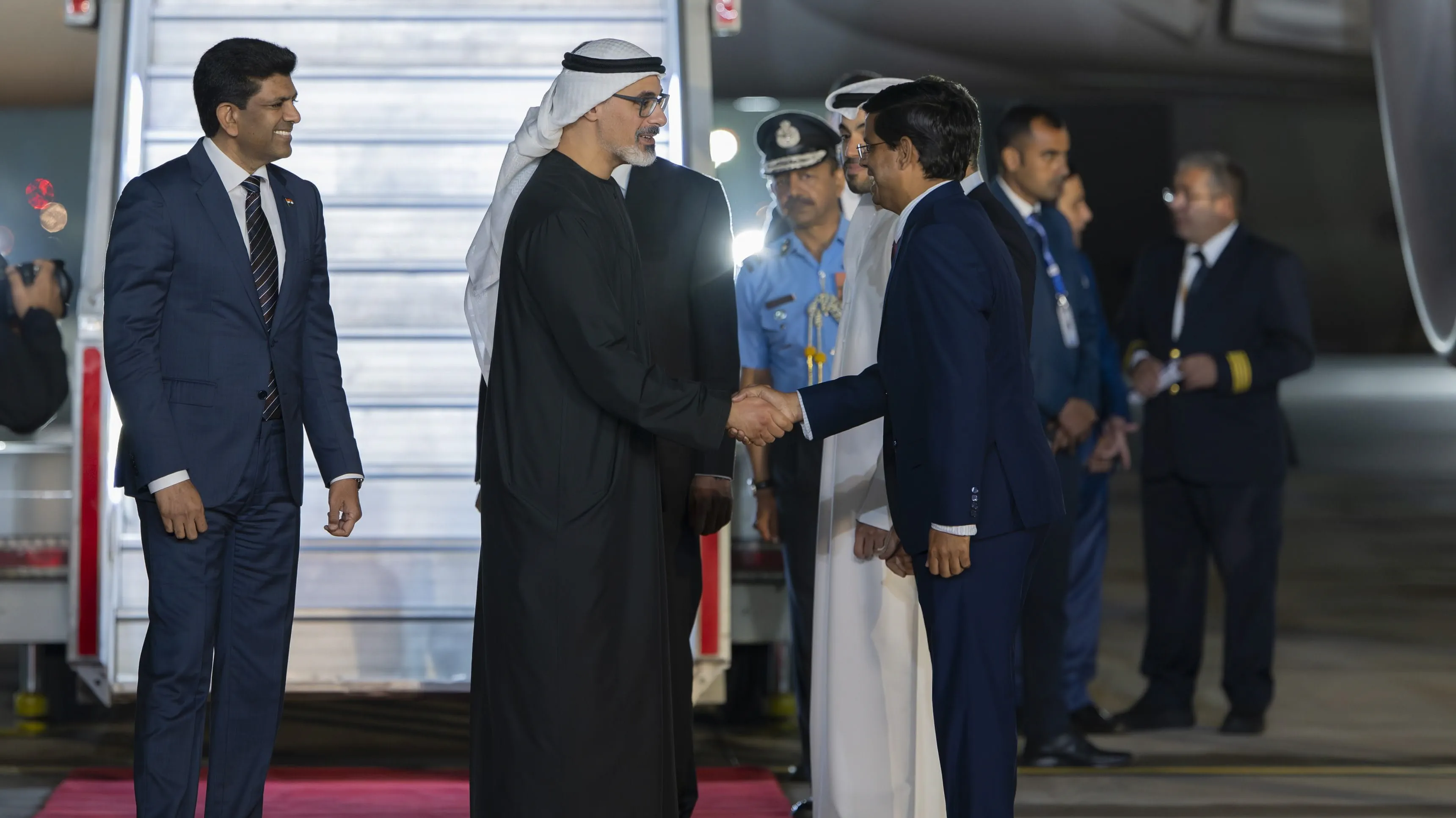 Khaled bin Mohamed Arrives in India for AI Impact Summit