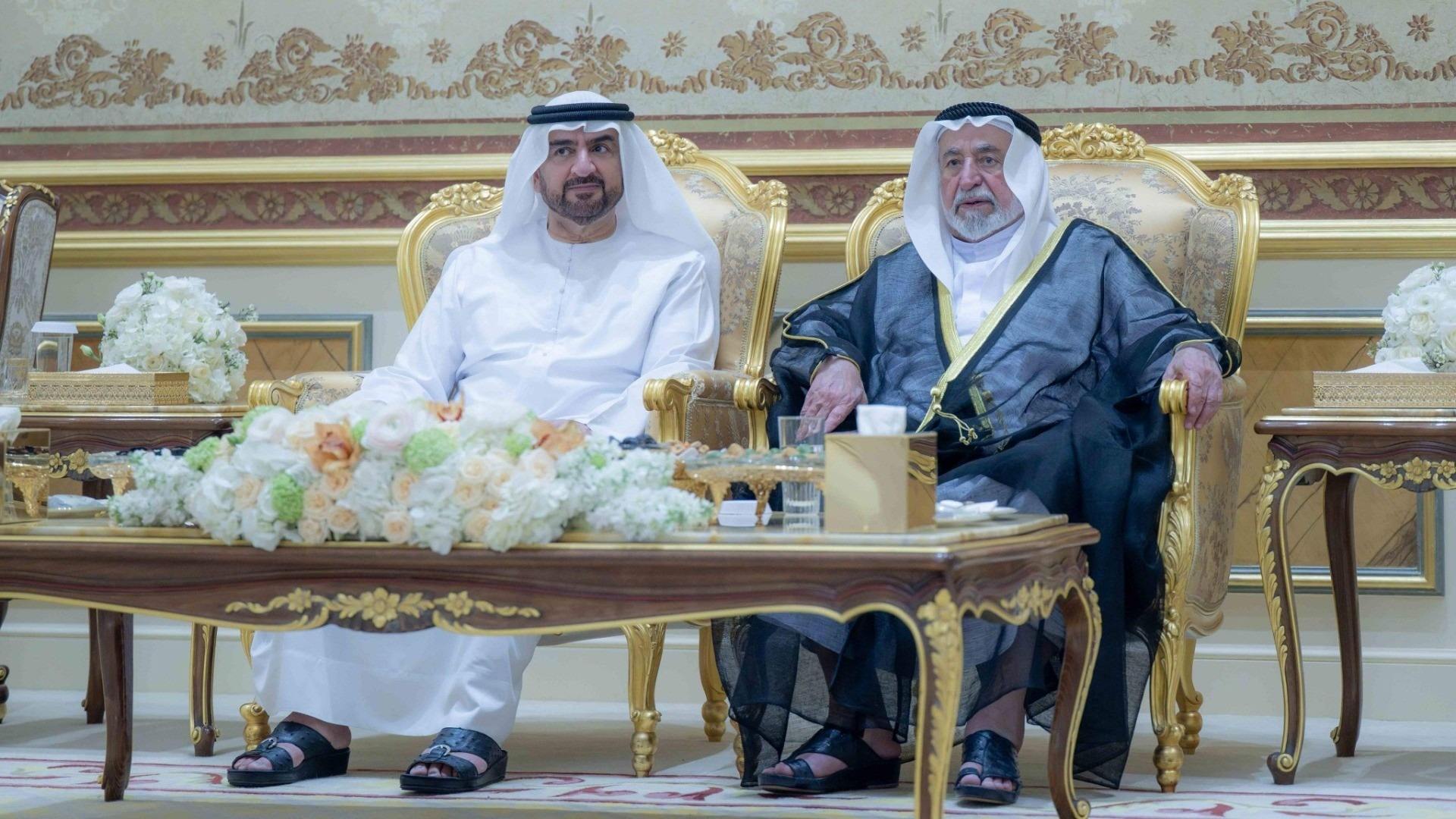 حاكم الشارقة يواصل استقبال المهنئين بشهر رمضان المبارك