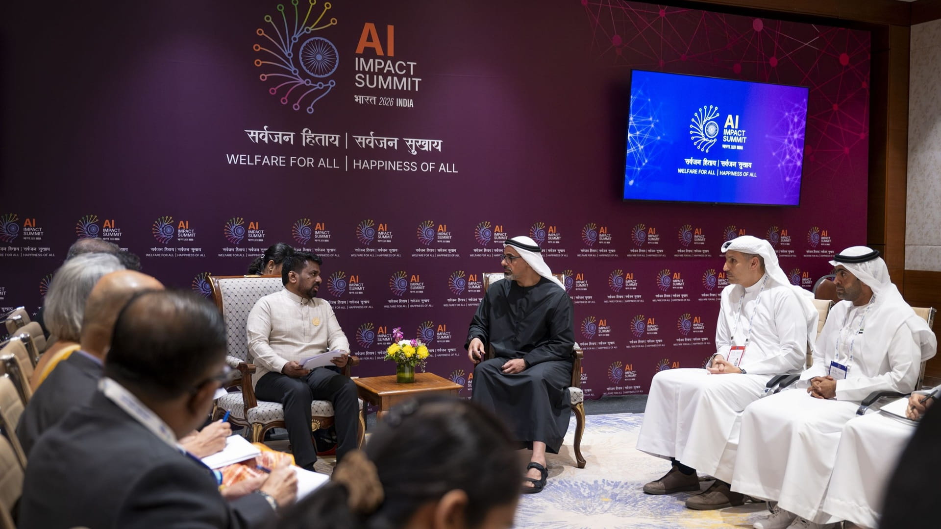 Crown Prince of Abu Dhabi meets President of Sri Lanka