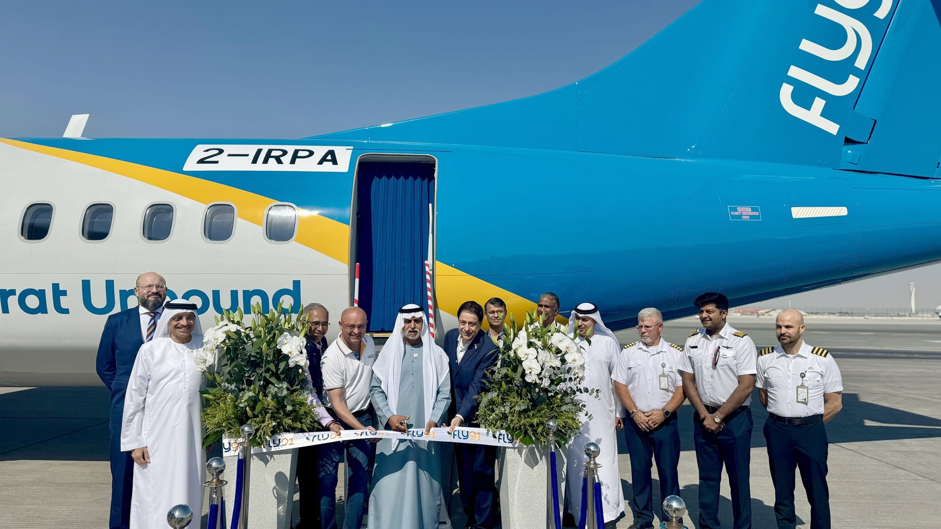 Nahyan bin Mubarak attends FLY91 induction of two ATR 72-600 jets