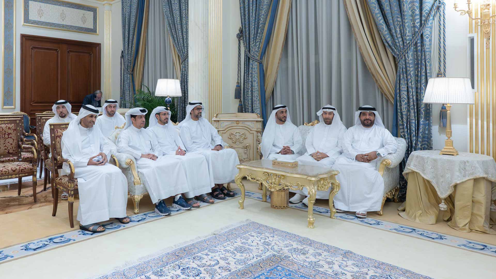 صورة بعنوان: <span class="scChromeData">{"commands":[{"click":"chrome:common:edititem({command:\"webedit:open\"})","header":"Edit the related item","icon":"/temp/iconcache/office/16x16/cubes.png","disabledIcon":"/temp/cubes_disabled16x16.png","isDivider":false,"tooltip":"Edit the related item in the Content Editor.","type":"common"},{"click":"chrome:rendering:personalize({command:\"webedit:personalize\"})","header":"Personalize","icon":"/temp/iconcache/office/16x16/users_family.png","disabledIcon":"/temp/users_family_disabled16x16.png","isDivider":false,"tooltip":"Create or edit personalization for this component.","type":"sticky"},{"click":"chrome:rendering:editvariations({command:\"webedit:editvariations\"})","header":"Edit variations","icon":"/temp/iconcache/office/16x16/windows.png","disabledIcon":"/temp/windows_disabled16x16.png","isDivider":false,"tooltip":"Edit the variations.","type":"sticky"}],"contextItemUri":"sitecore://master/{C00B1AF0-2CB8-42BD-B4CC-C0A819317AC6}?lang=ar&ver=1","custom":{},"displayName":"Title","expandedDisplayName":"This is require field and Maximum 90 character is allow"}</span><span sc_parameters="prevent-line-break=true" class="scWebEditInput scEnabledChrome" id="fld_C00B1AF02CB842BDB4CCC0A819317AC6_E873DAB3C3324E8EB106973D9F53F5B7_ar_1_7c752208164f4c9cb51d5533c5f9b158_31852_edit" contenteditable="true" scdefaulttext="[No text in field]" scfieldtype="single-line text" sc-part-of="field">حاكم الشارقة يتبادل التهاني بحلول رمضان مع رئيس وأعضاء "الوطني"</span>_0BDE66AC19EB4EFB9101D4353BA24B9D