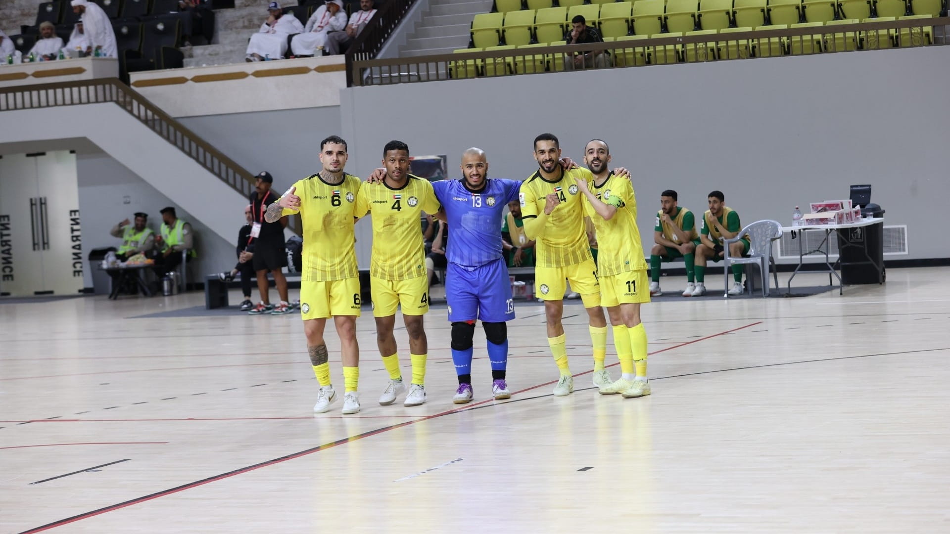 صورة بعنوان: كلباء يهزم شباب الأهلي بهدف في كأس الإمارات لكرة قدم الصالات 