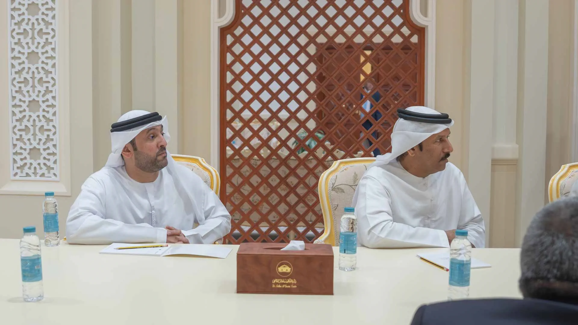 During the reception of directors