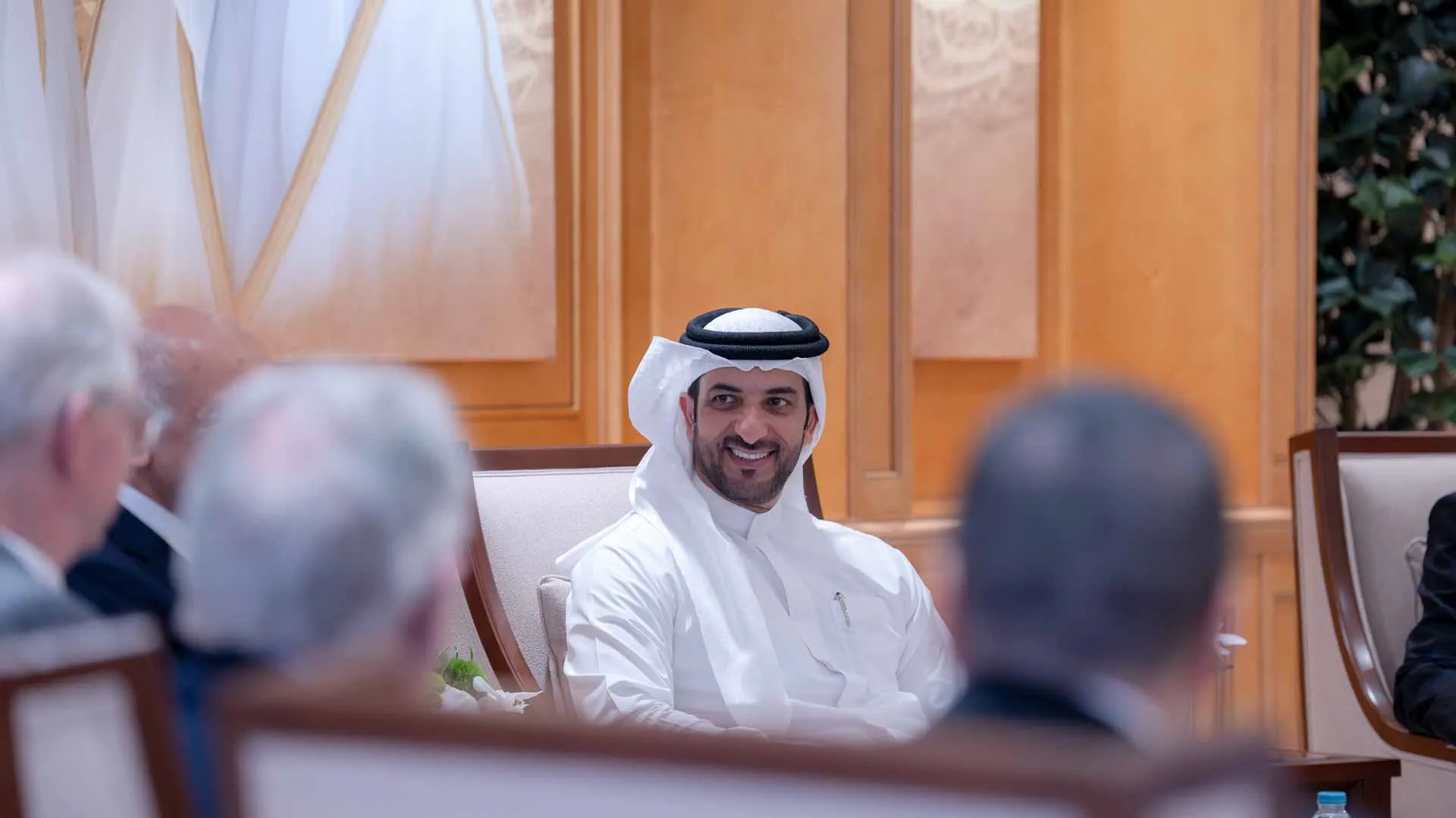 Sultan bin Ahmed at the meeting