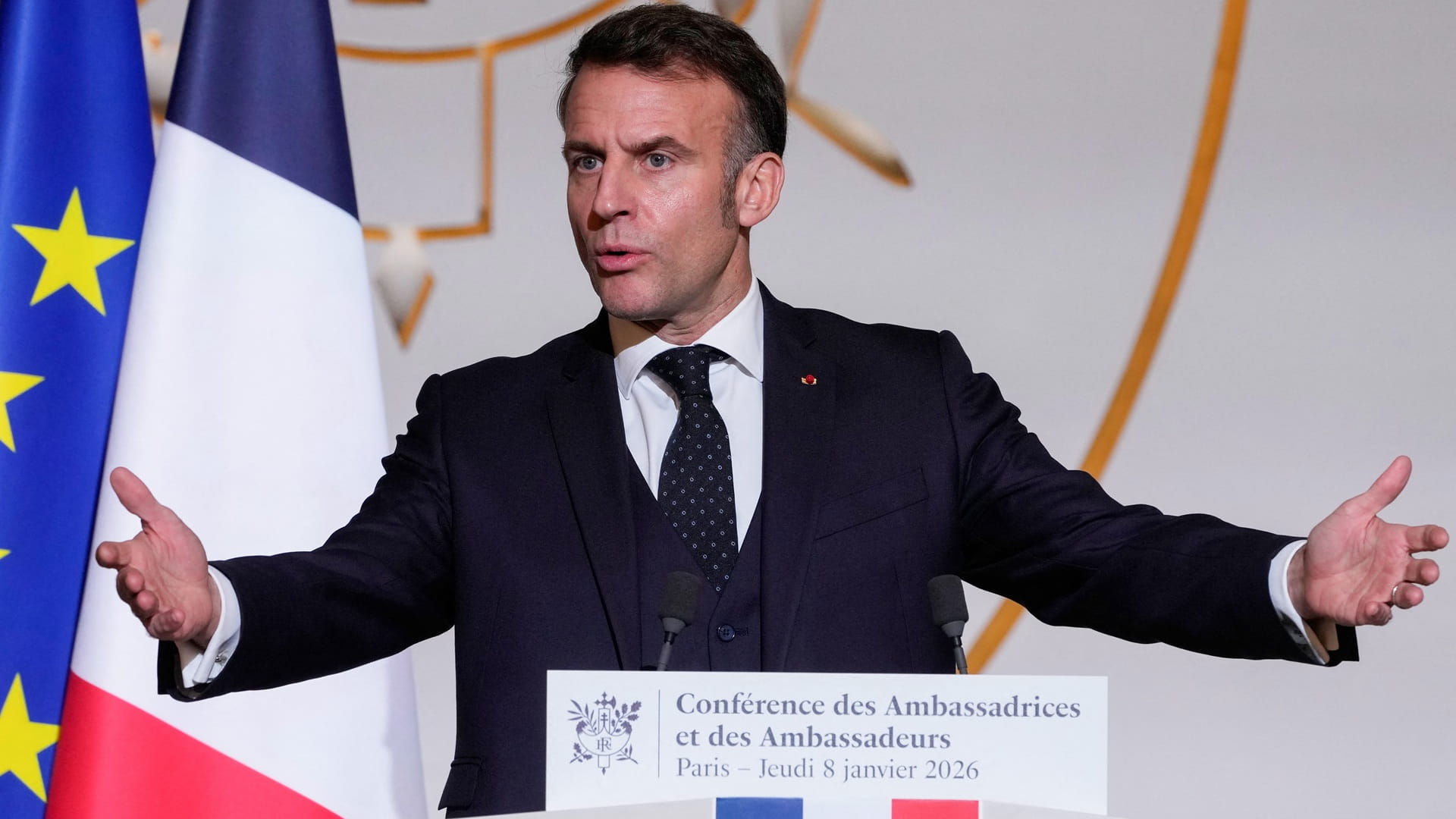 Macron accuses US of 'turning away' from allies, breaking rules 