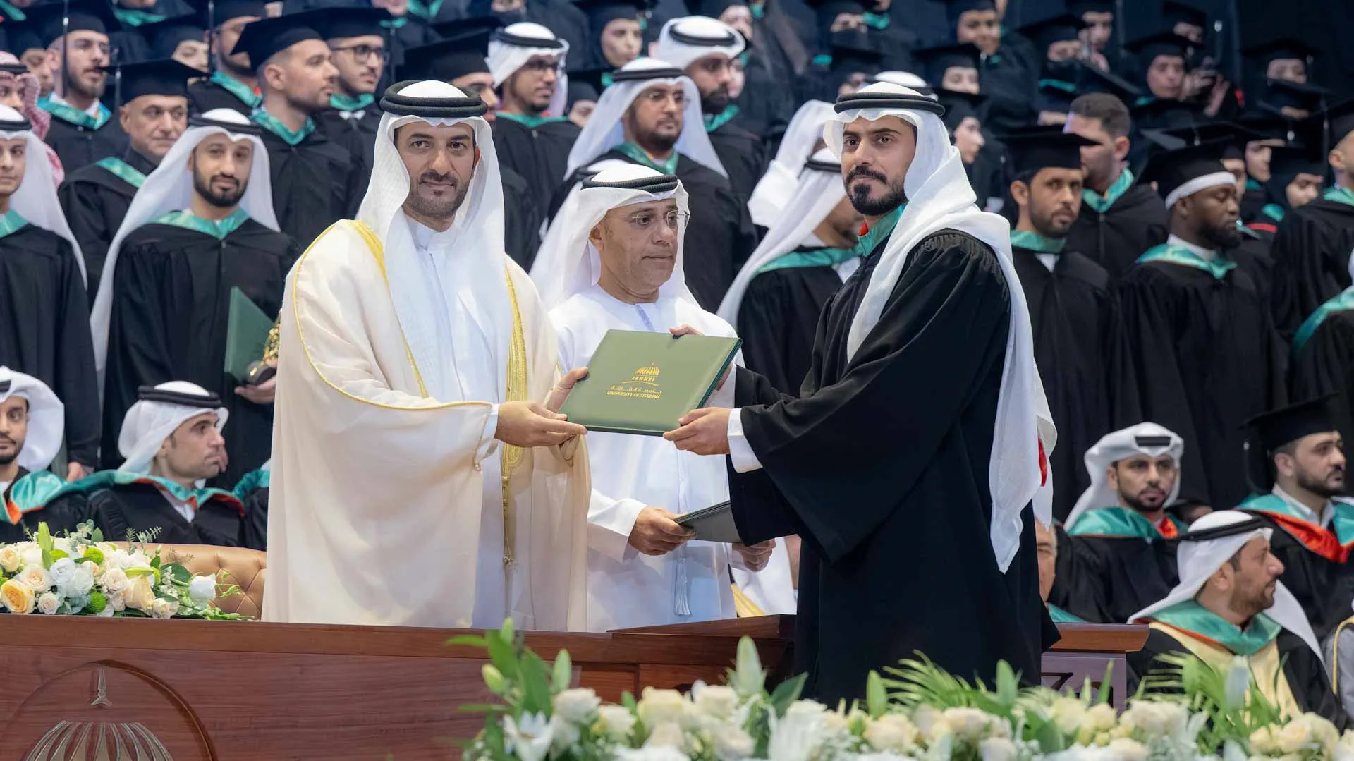 Sultan bin Ahmed attends graduation of UOS postgraduate students 