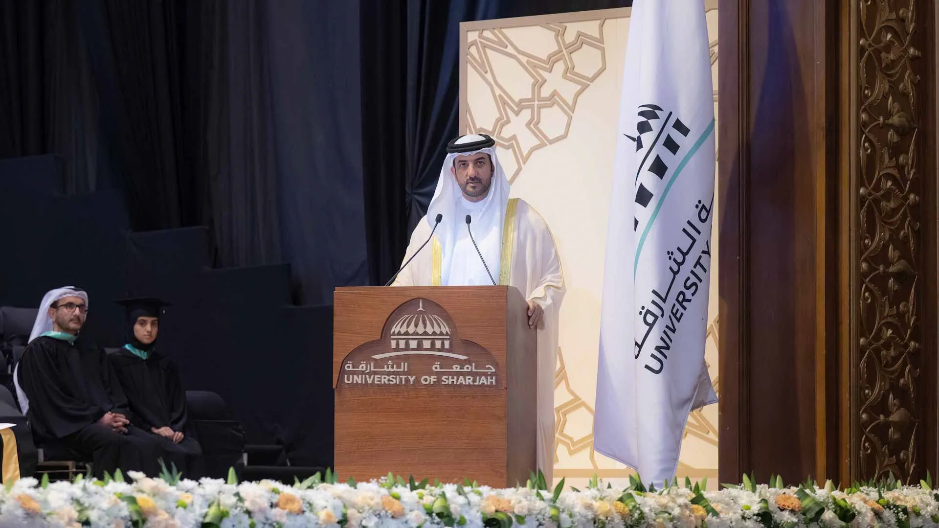 Sultan bin Ahmed delivered speech at UOS graduation event