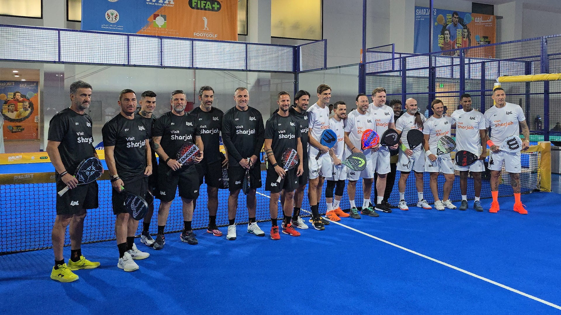Sharjah hosts football legends Padel Tournament 