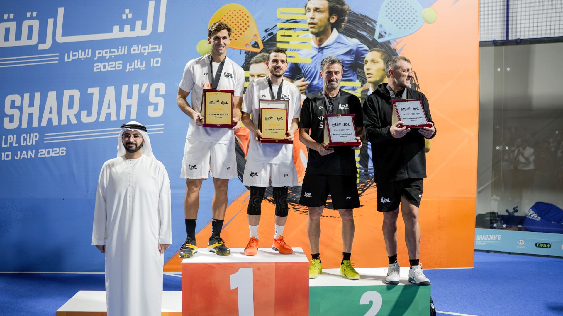 Florenzi and Llorente win legends Padel Tour Cup 