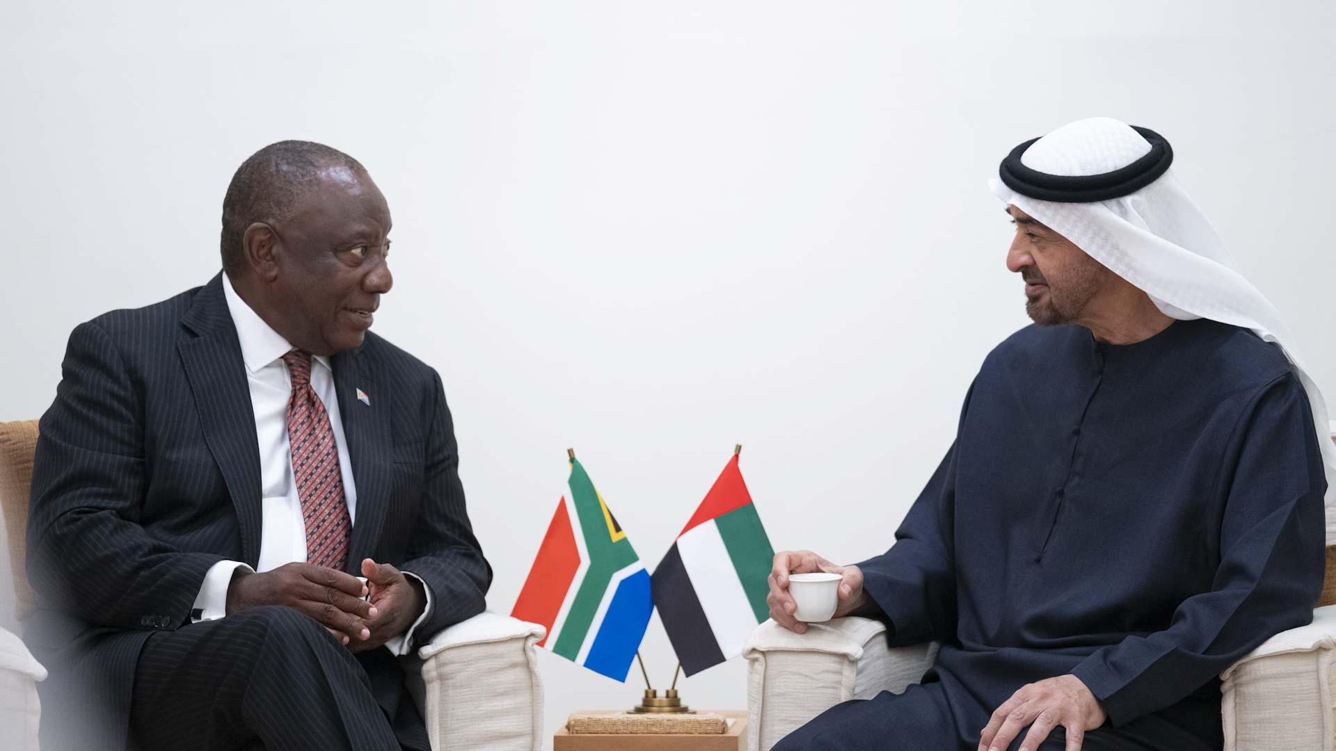 UAE, South African Presidents discuss bilateral cooperation 