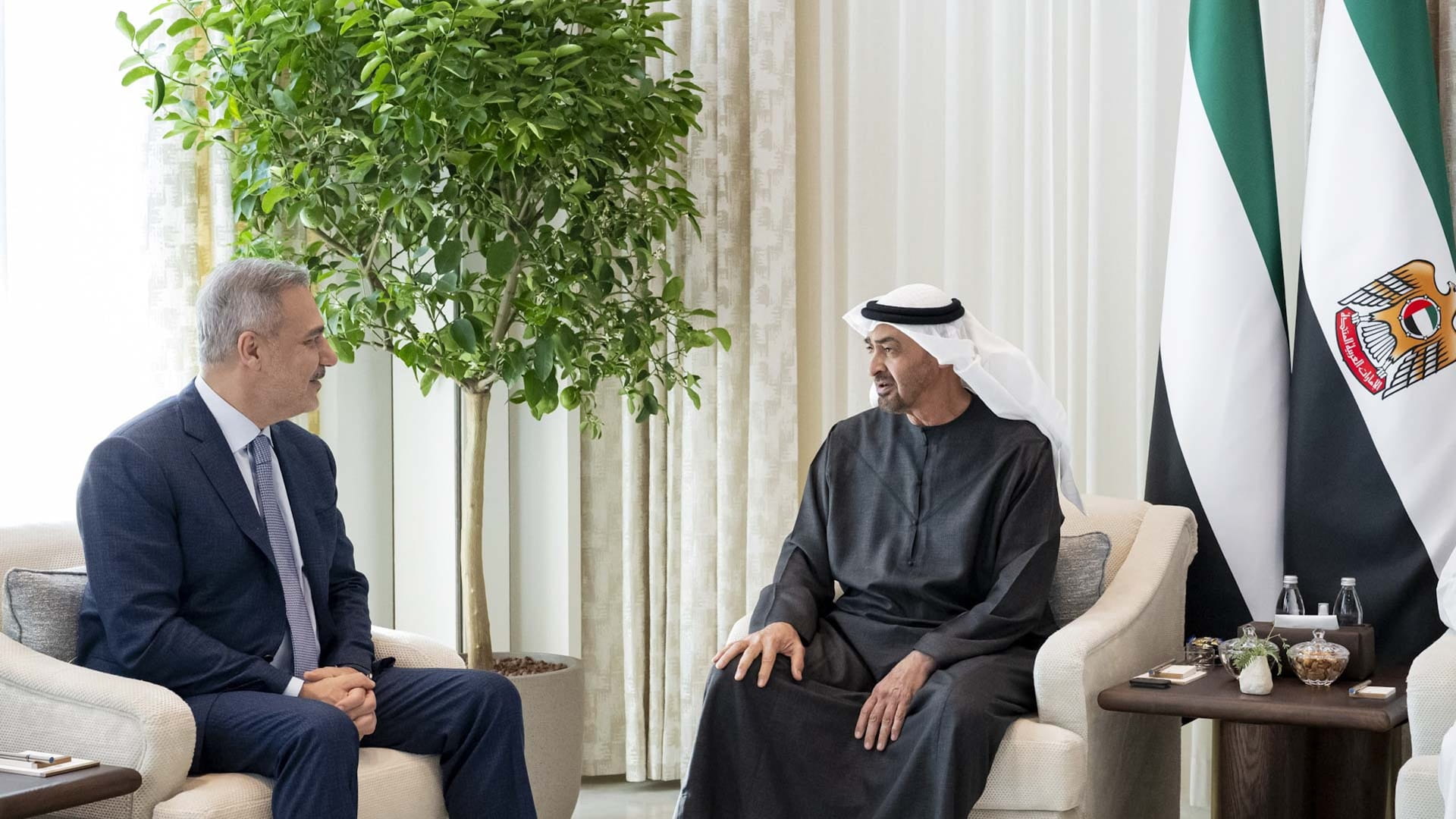 UAE President and Turkish FM discuss joint cooperation 