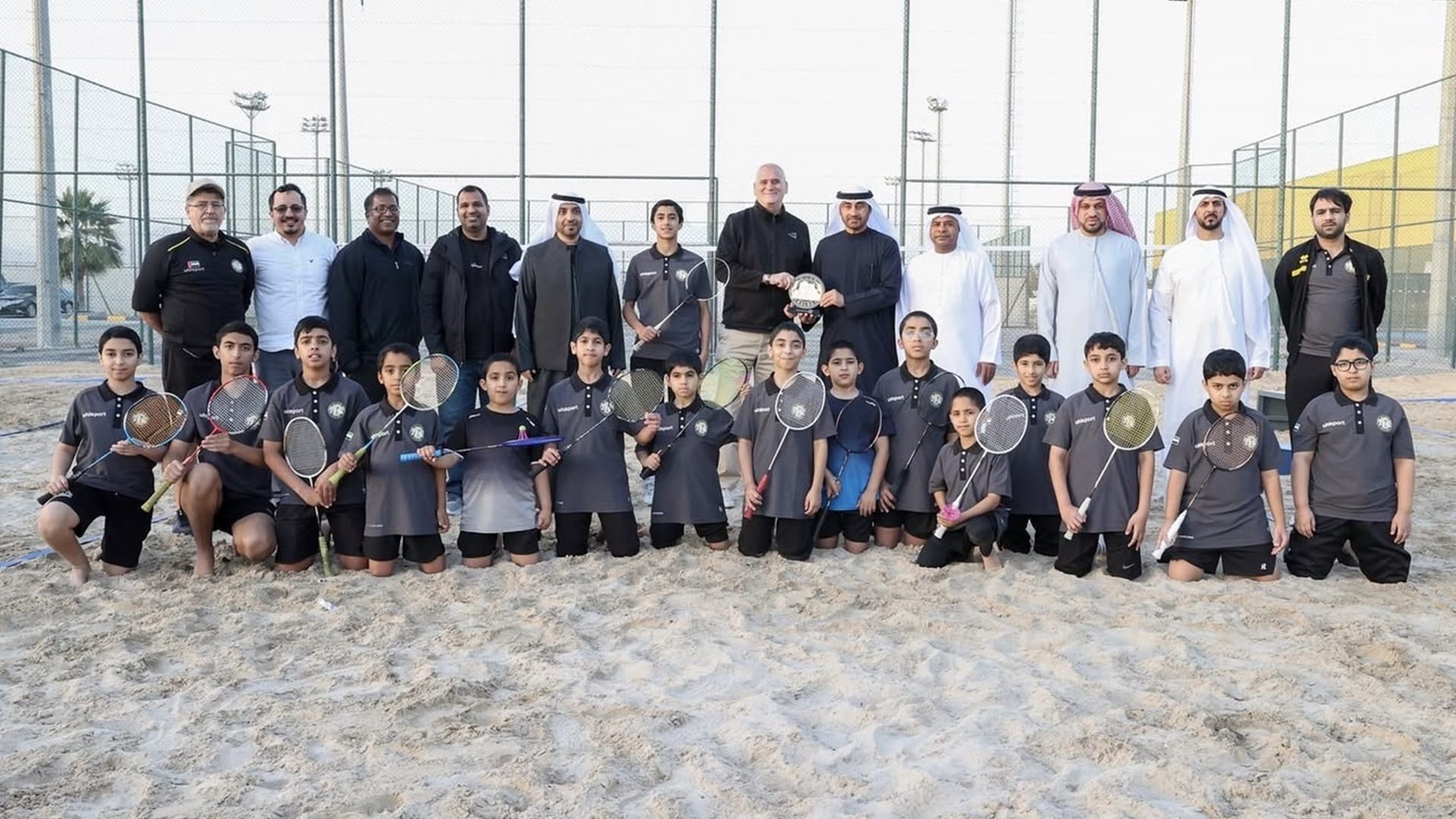 Kalba Club opens region’s first sand badminton court