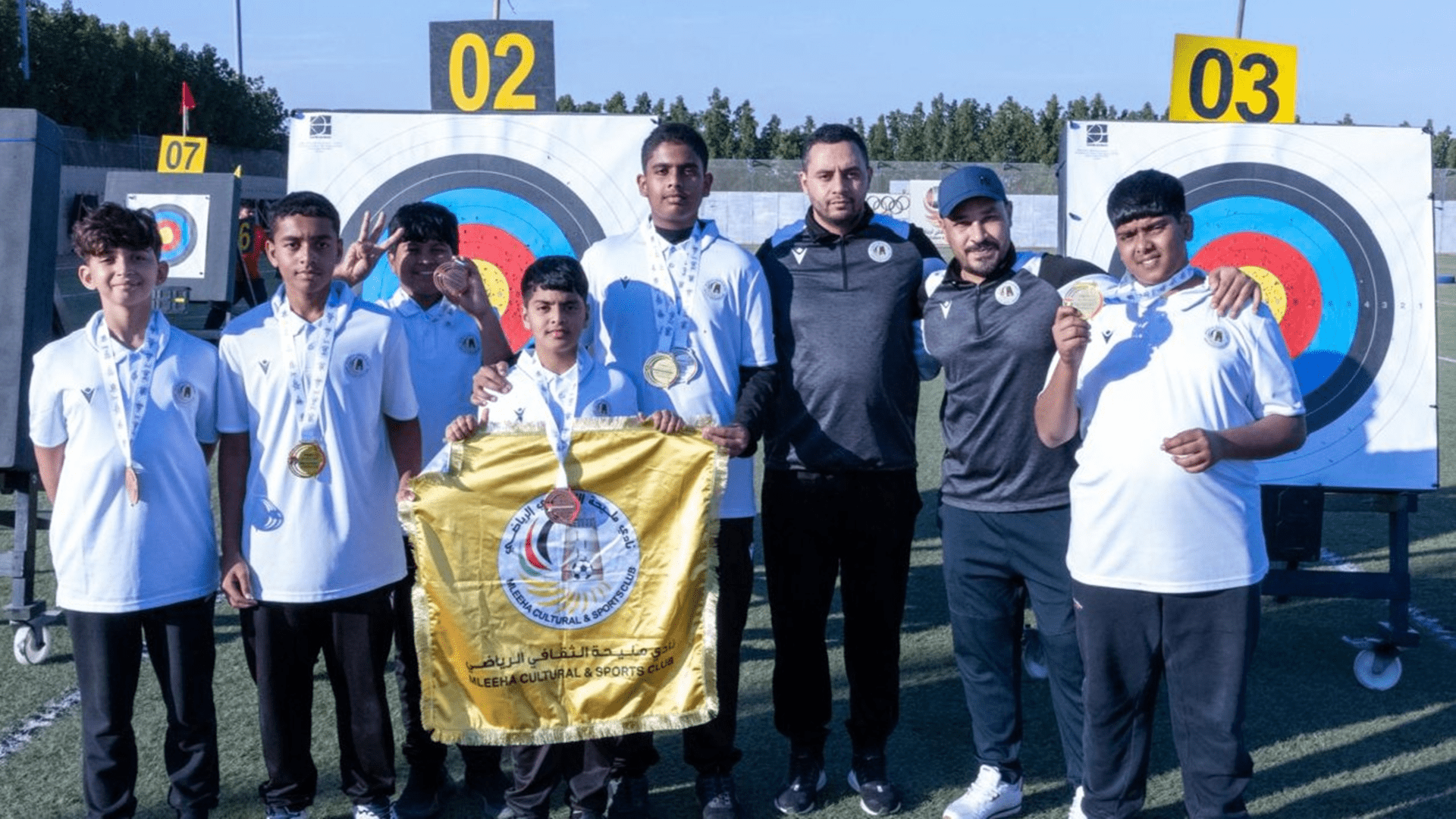 نادي مليحة يختتم دوري الإمارات للقوس والسهم بحصد 8 ميداليات 