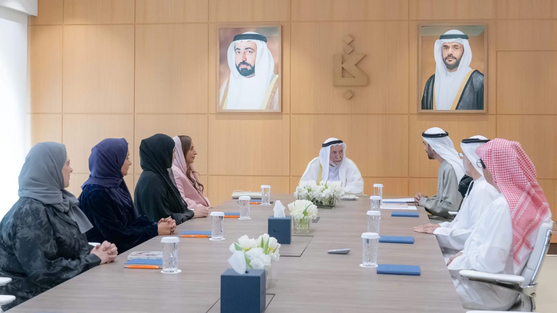 Sharjah Ruler meets President of Emirates Writers Union 