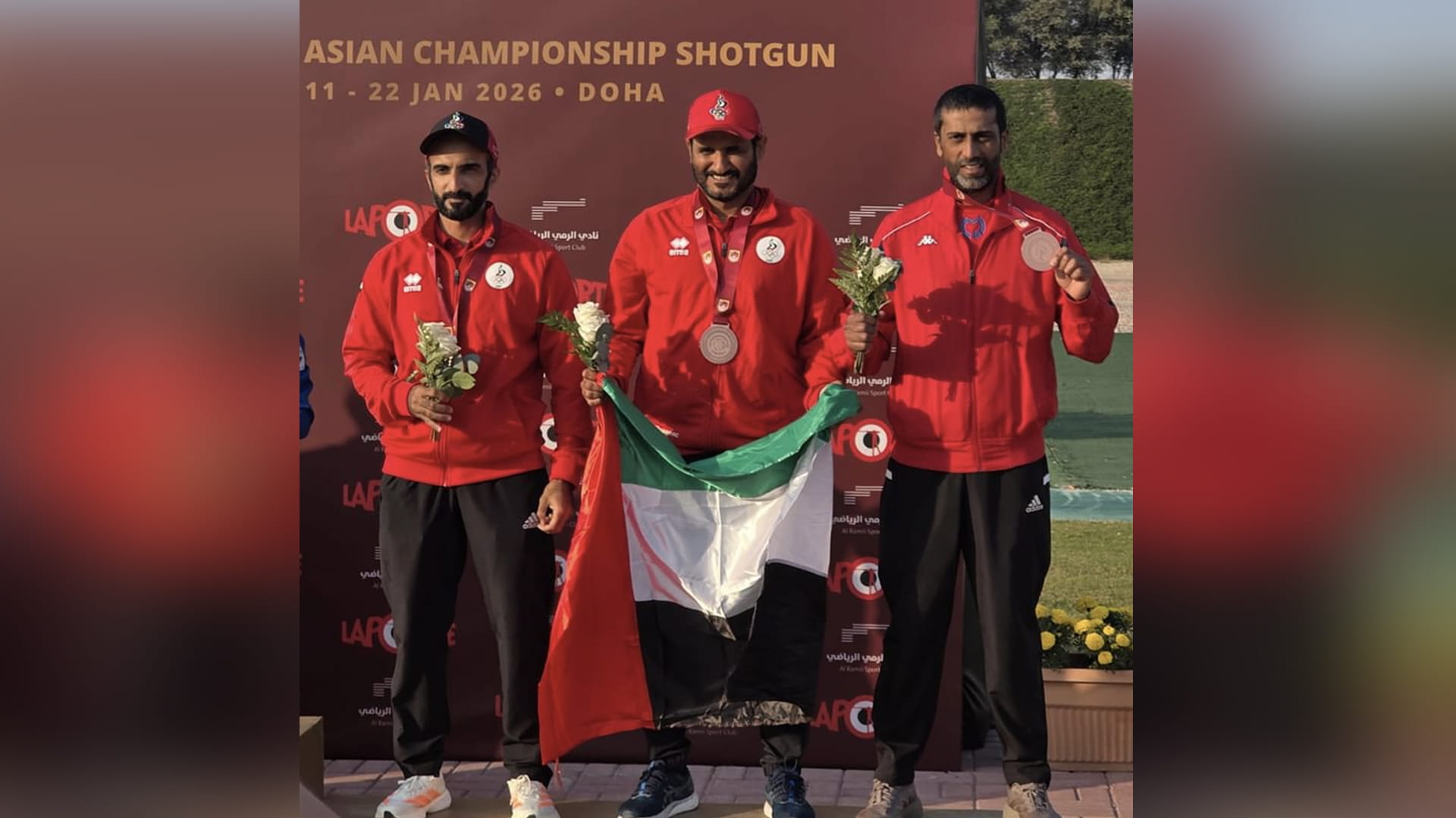 صورة بعنوان: منتخب الإمارات لرماية الأطباق يحرز برونزية بطولة آسيا 