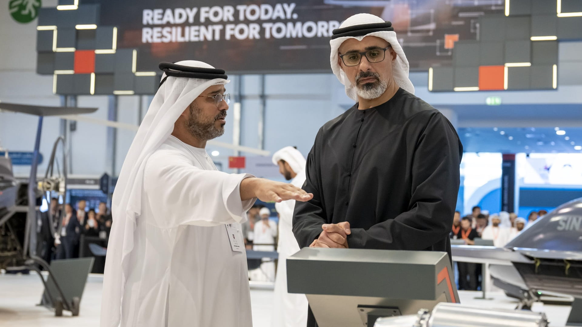Khaled bin Mohamed bin Zayed visits UMEX and SimTEX 2026 
