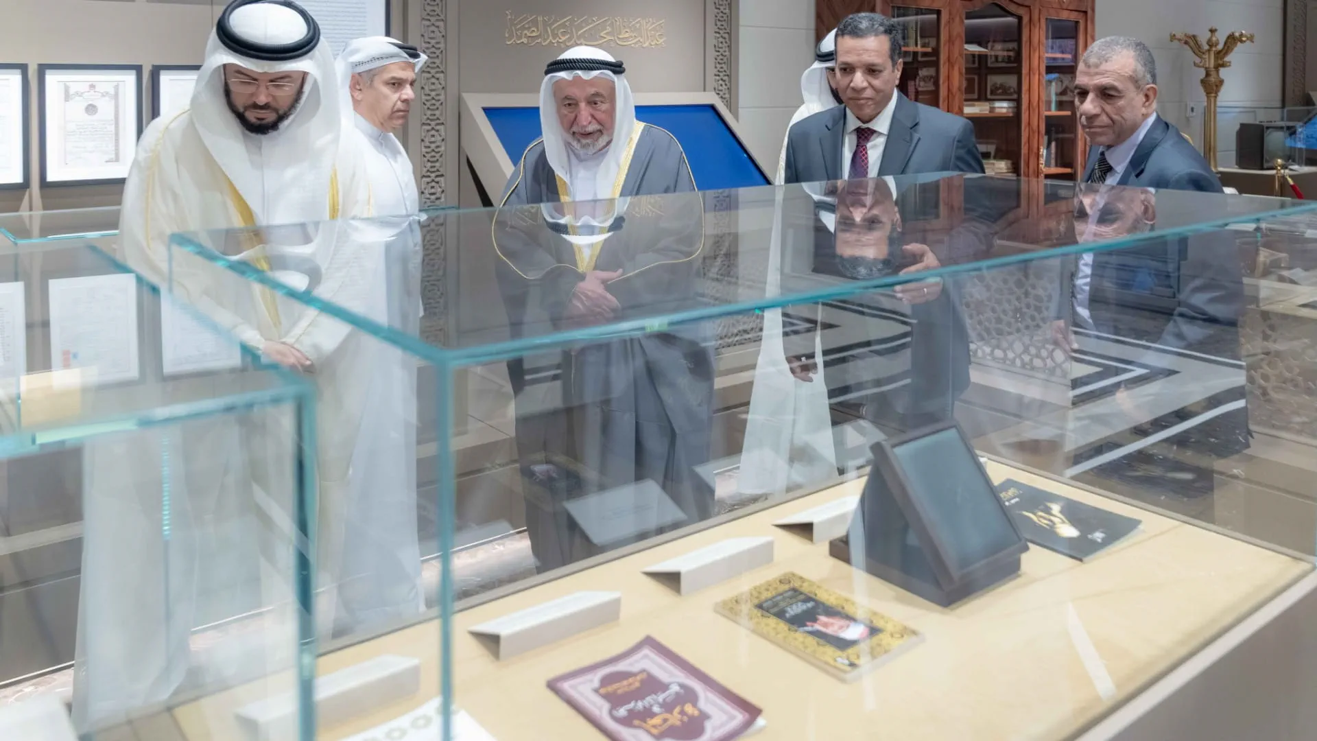 During the tour and watching the belongings of the late reciter