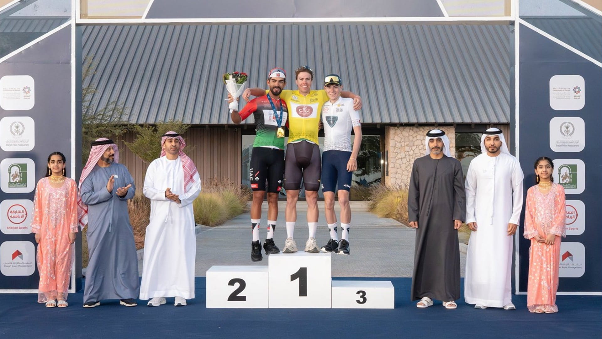 Rashid bin Saqr crowns Jens Reynders winner of Sharjah Tour opener