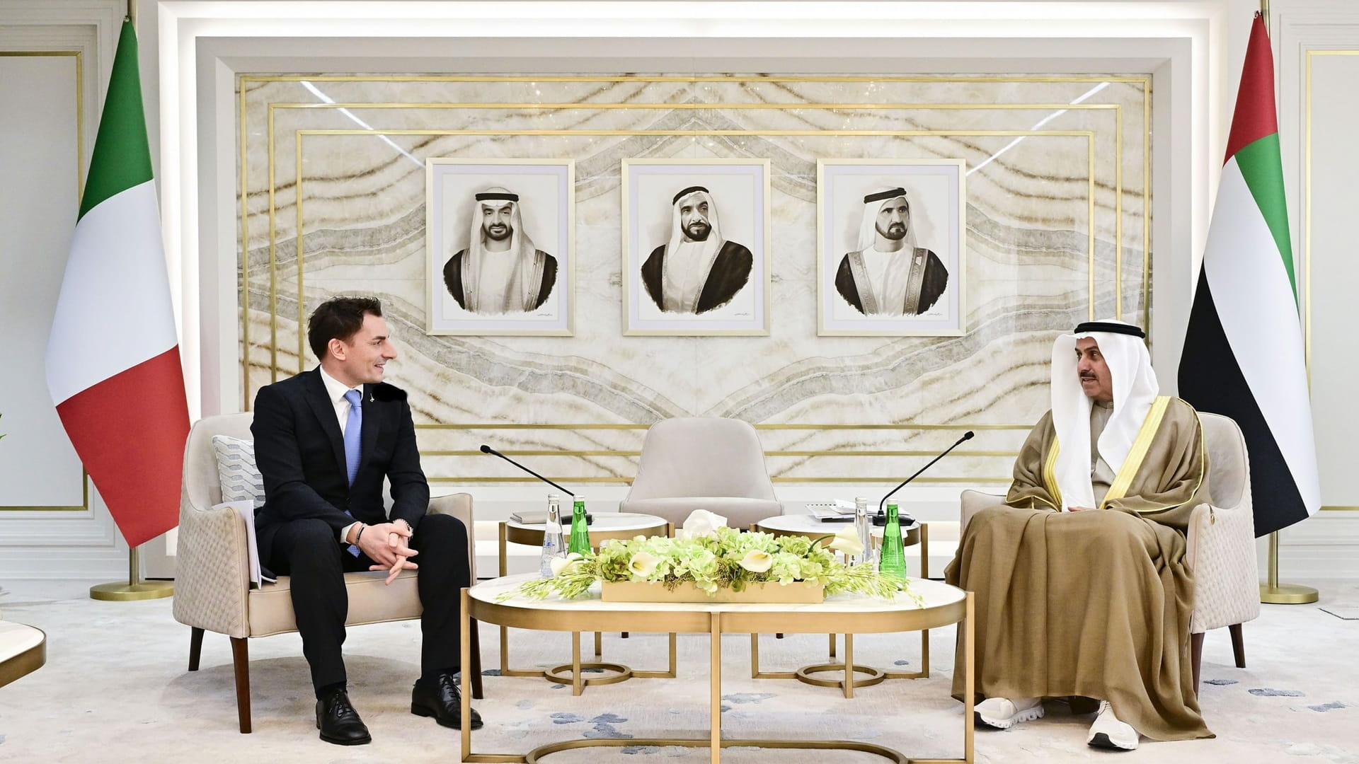 صقر غباش يلتقي رئيس اللجنة البرلمانية الإيطالية المعنية بالمناخ