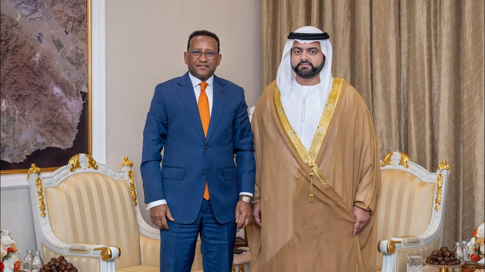 Fujairah Crown Prince receives ambassadors of Ethiopia Slovakia