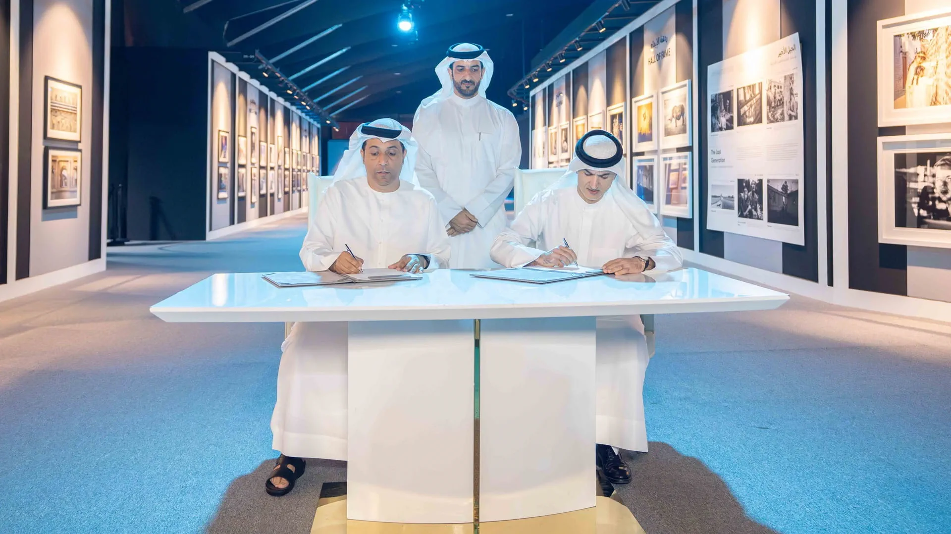 Part of the signing of the sponsorship agreement