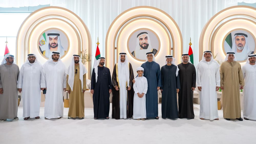 منصور بن زايد يشهد أفراح المزروعي في أبوظبي