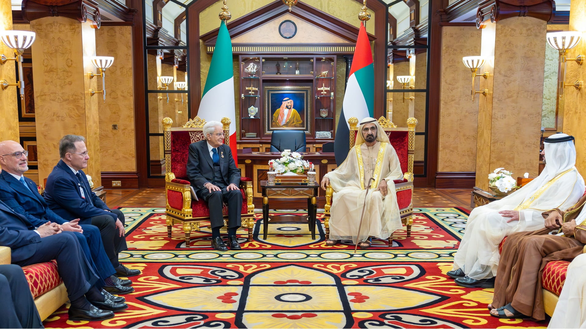 Mohammed bin Rashid, Italian President boost UAE–Italy ties