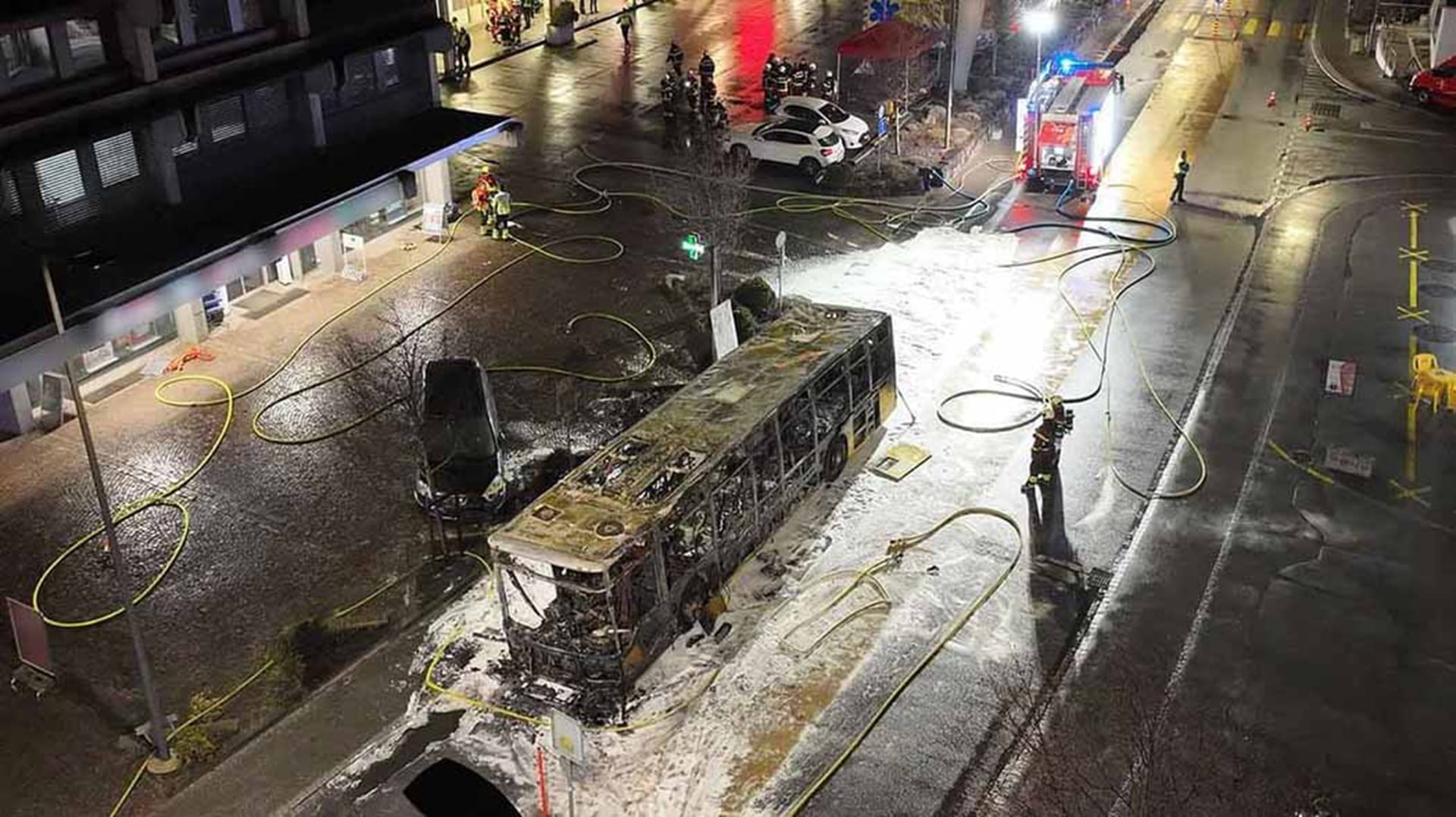 At least six people killed, five injured in Switzerland bus fire