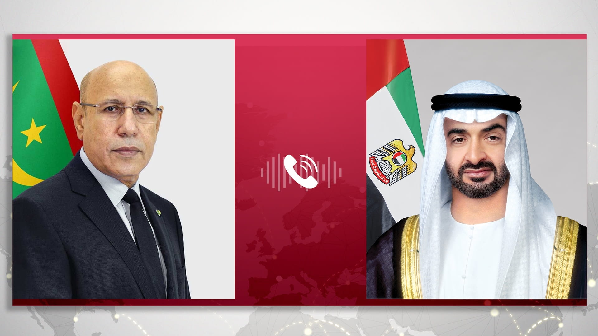 رئيس الدولة يبحث مع رئيس موريتانيا التطورات في المنطقة 