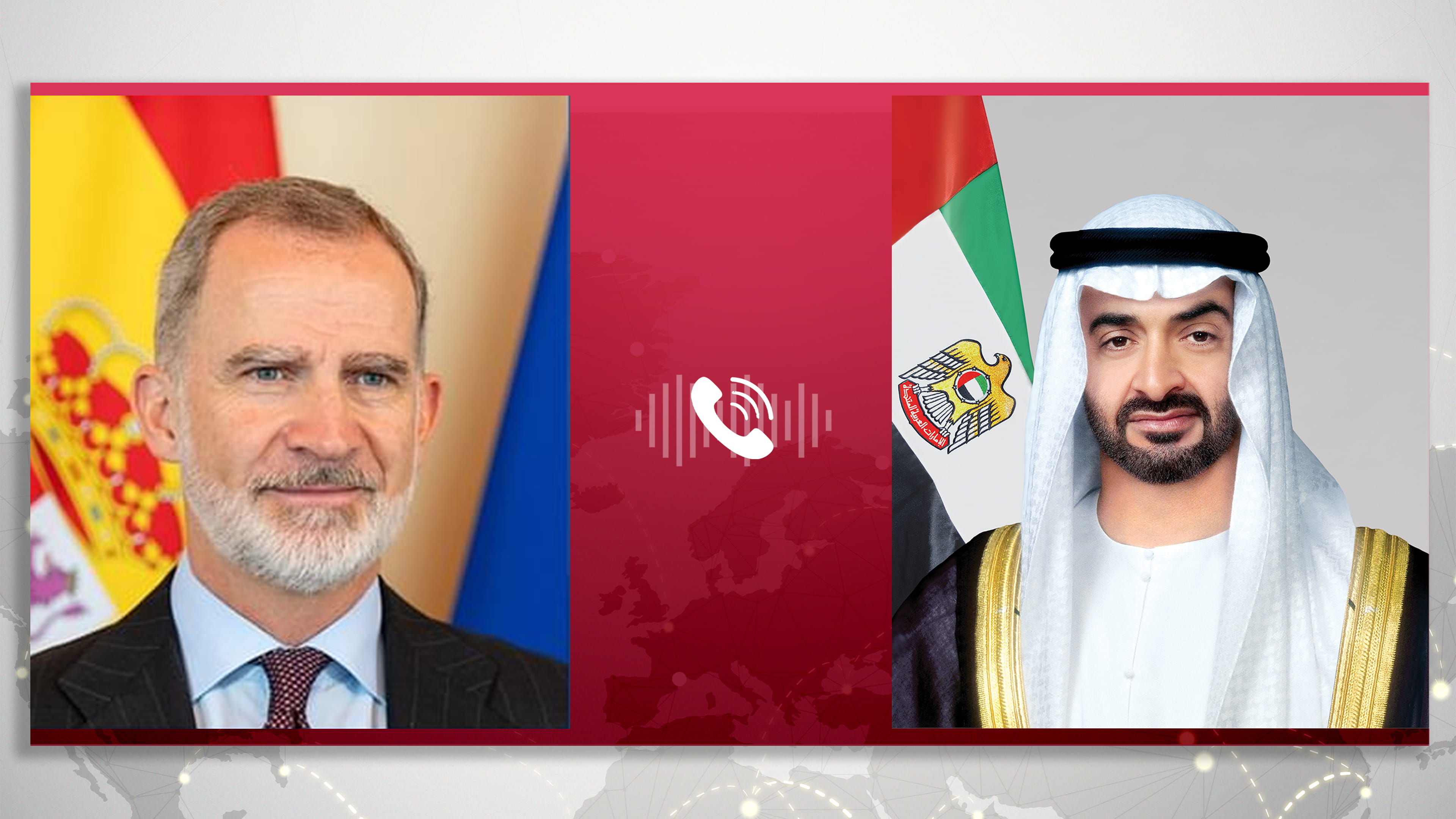 خلال اتصال هاتفي مع رئيس الدولة.. ملك إسبانيا يدين اعتداءات إيران