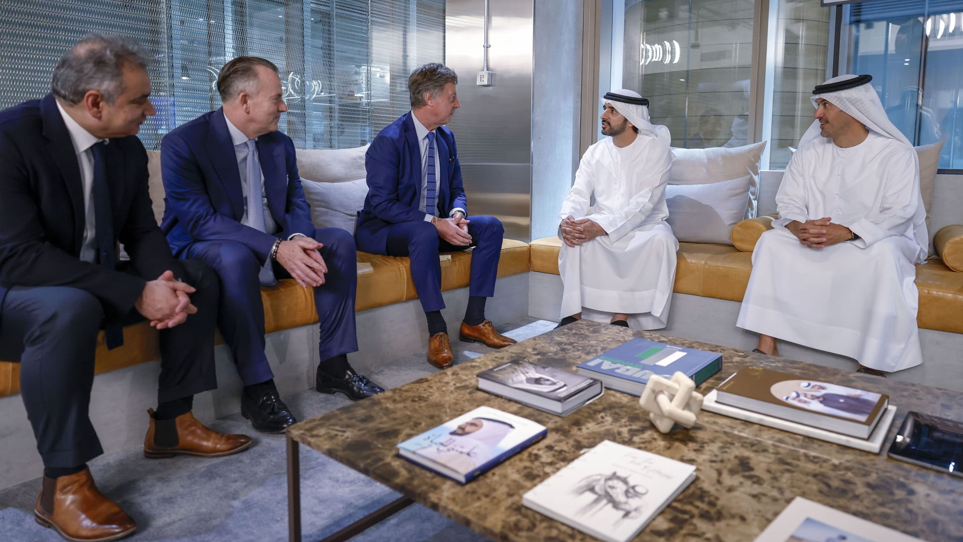 Hamdan bin Mohammed meets with Chairman of Accor Group