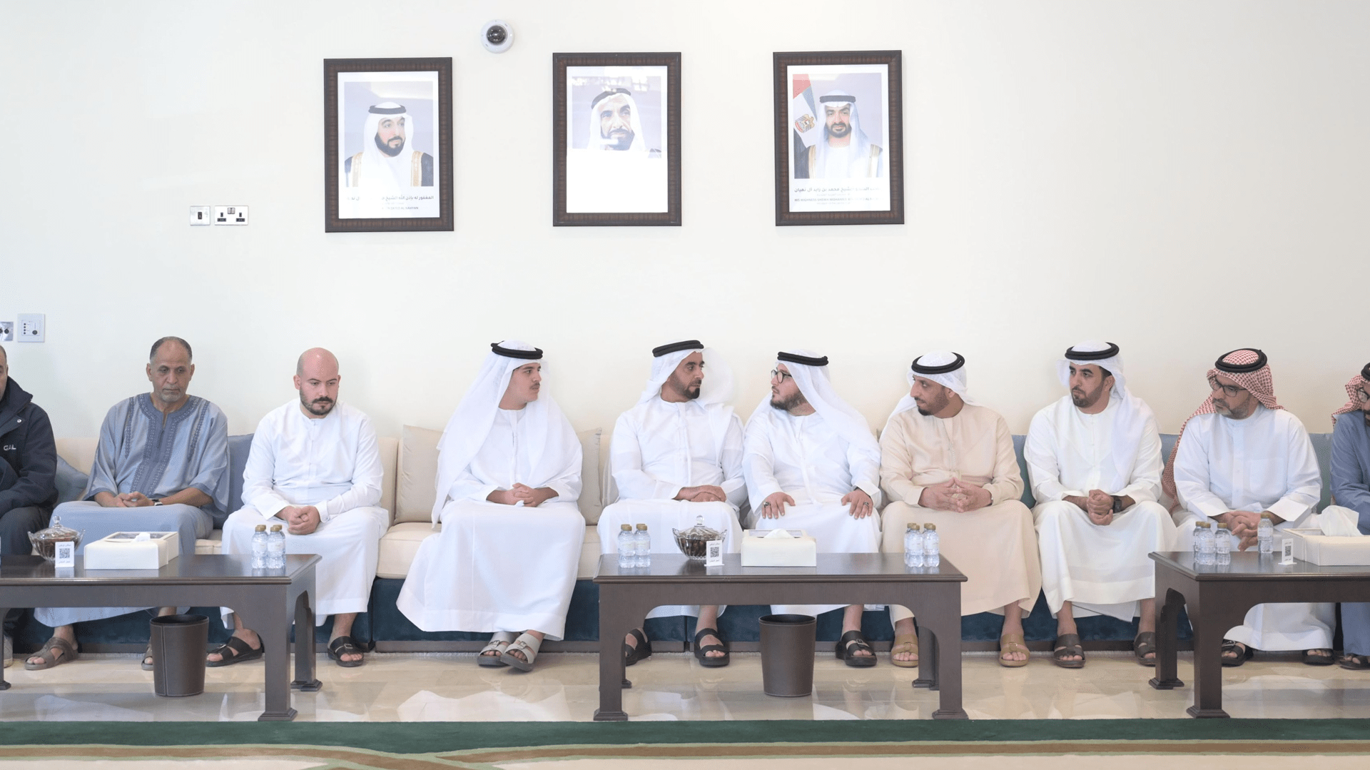 Image for the title: Saif bin Zayed extends condolences to martyr Mohammed Aznibla 