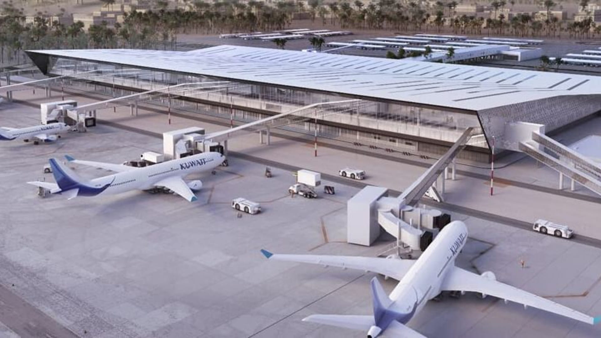 مطار الكويت يتعرض لهجمات بمسيرات ويُحدث أضرارا كبيرة بنظام الرادار 