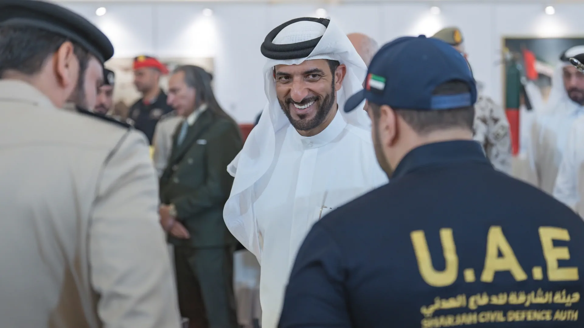 Sultan bin Ahmed during the UOS event