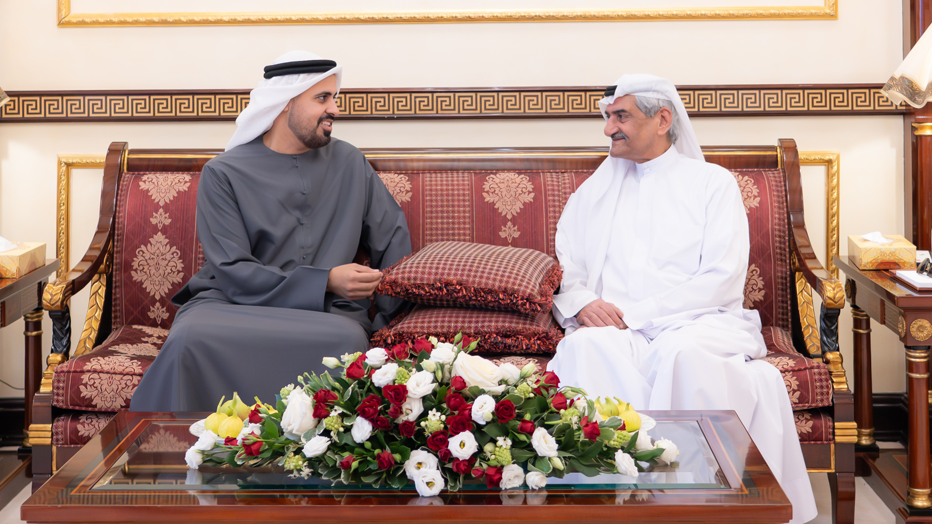Fujairah Ruler meets Theyab bin Mohamed 