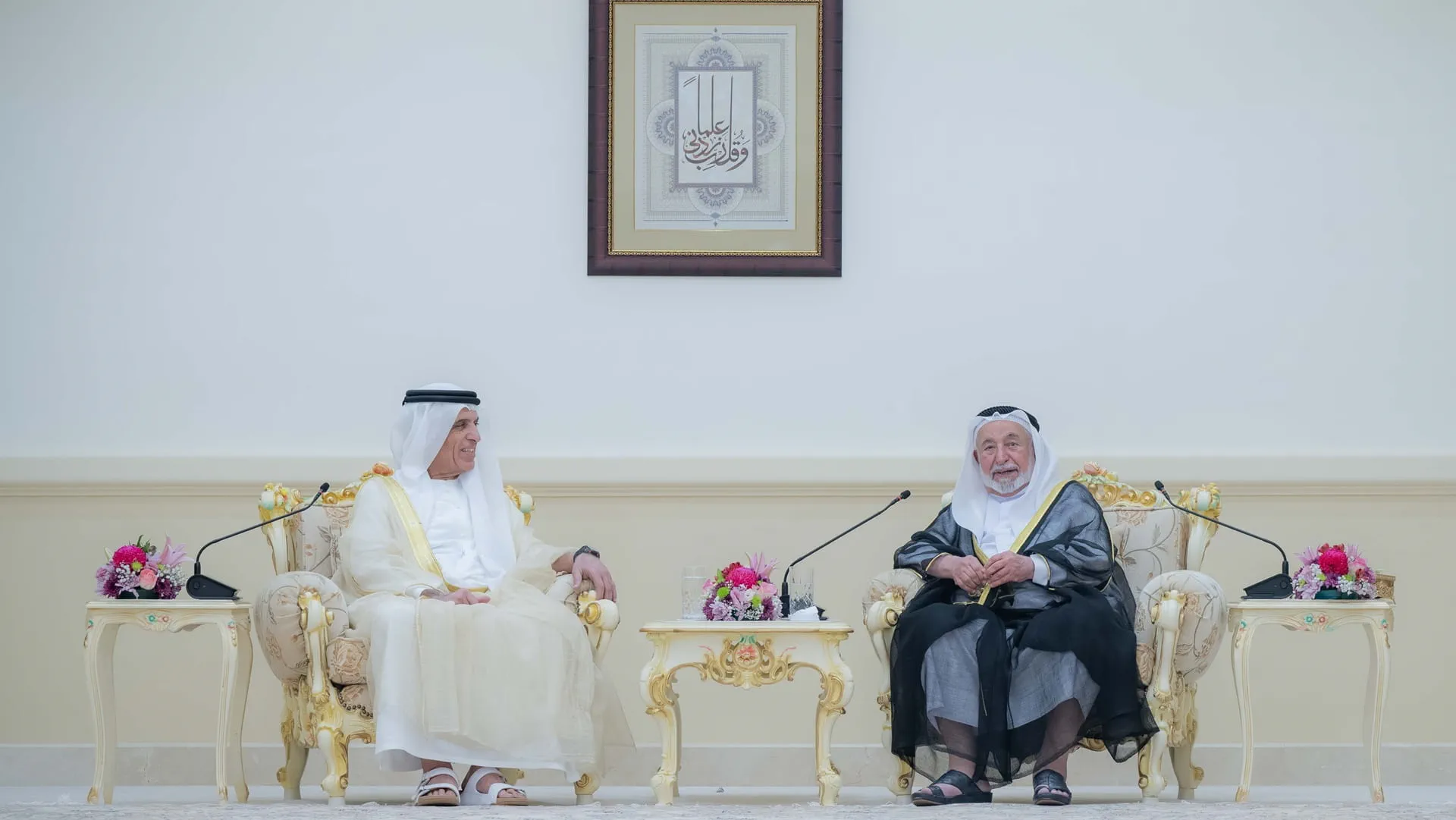 Sharjah Ruler receives Saud bin Saqr Al Qasimi 
