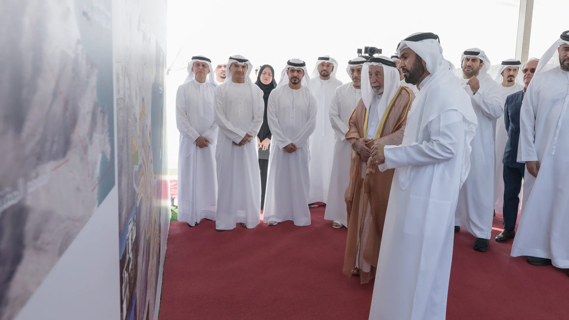 During the inauguration of the project
