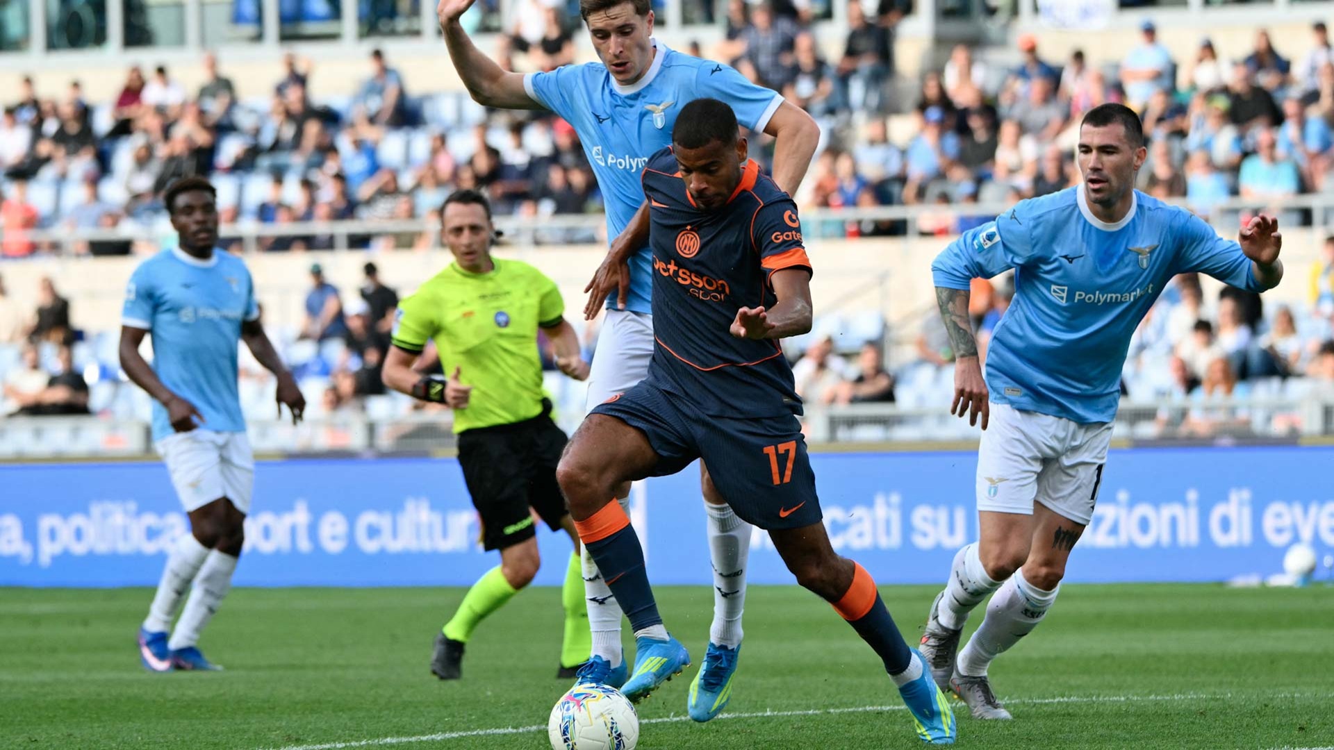 Martinez inspires Inter to 3-0 win over Lazio ahead of Cup final