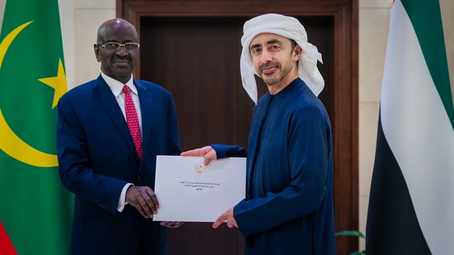 UAE President receives written message from Mauritanian leader