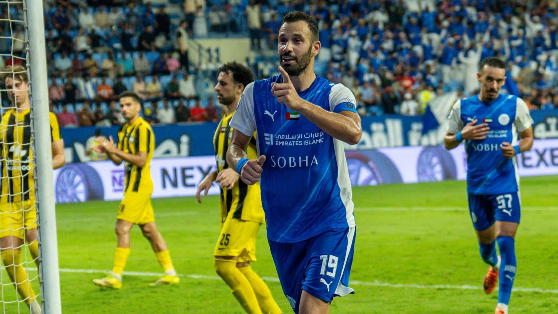 النصر يفوز على كلباء في دوري أدنوك للمحترفين
