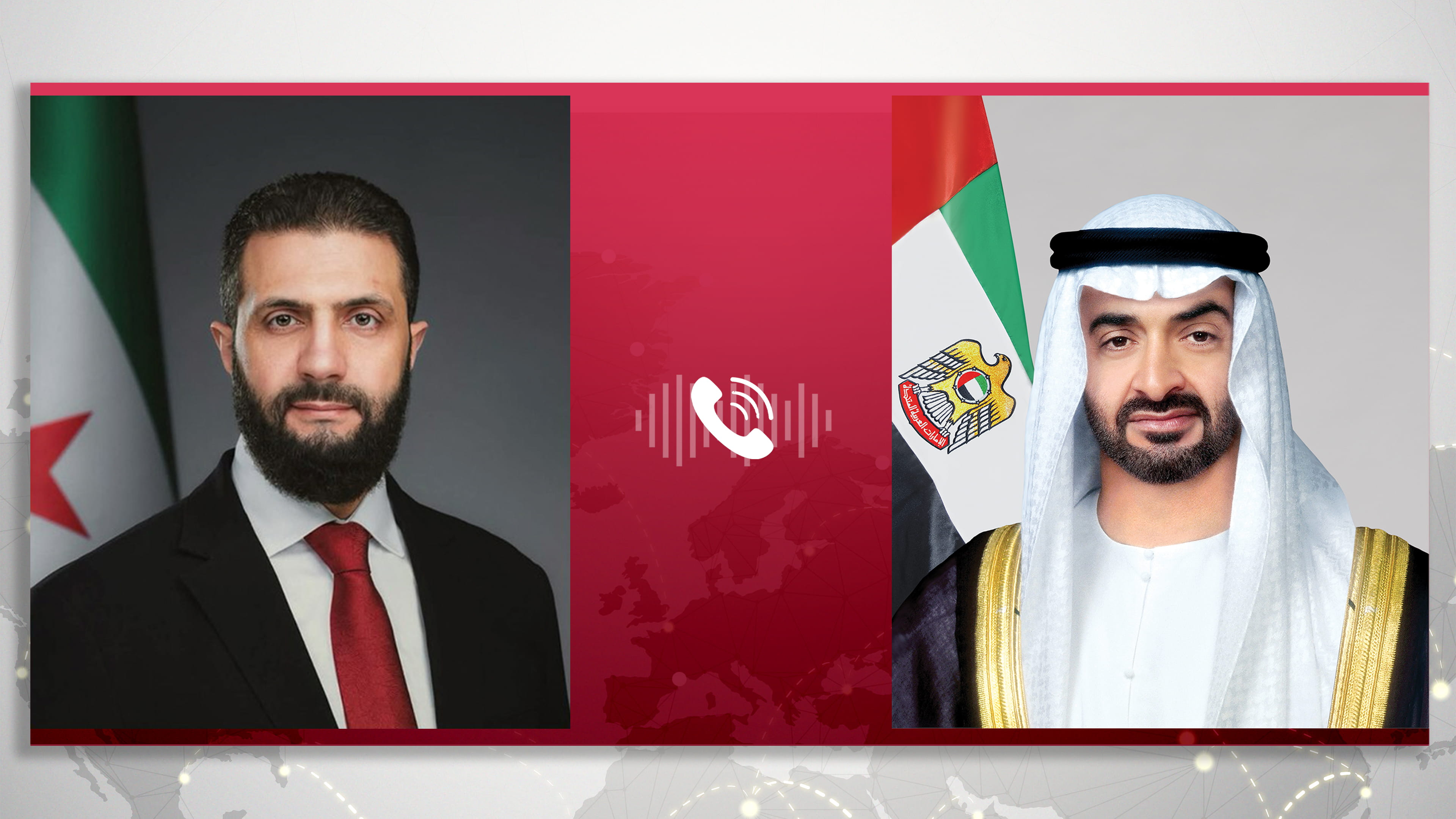 هاتفياً.. رئيس الدولة ونظيرة السوري يبحثان التطورات في المنطقة