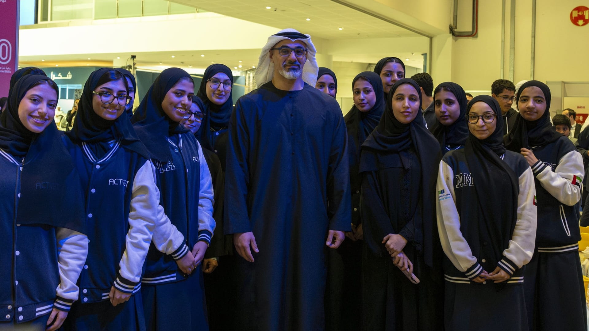 Khaled bin Mohamed attends EmiratesSkills competition