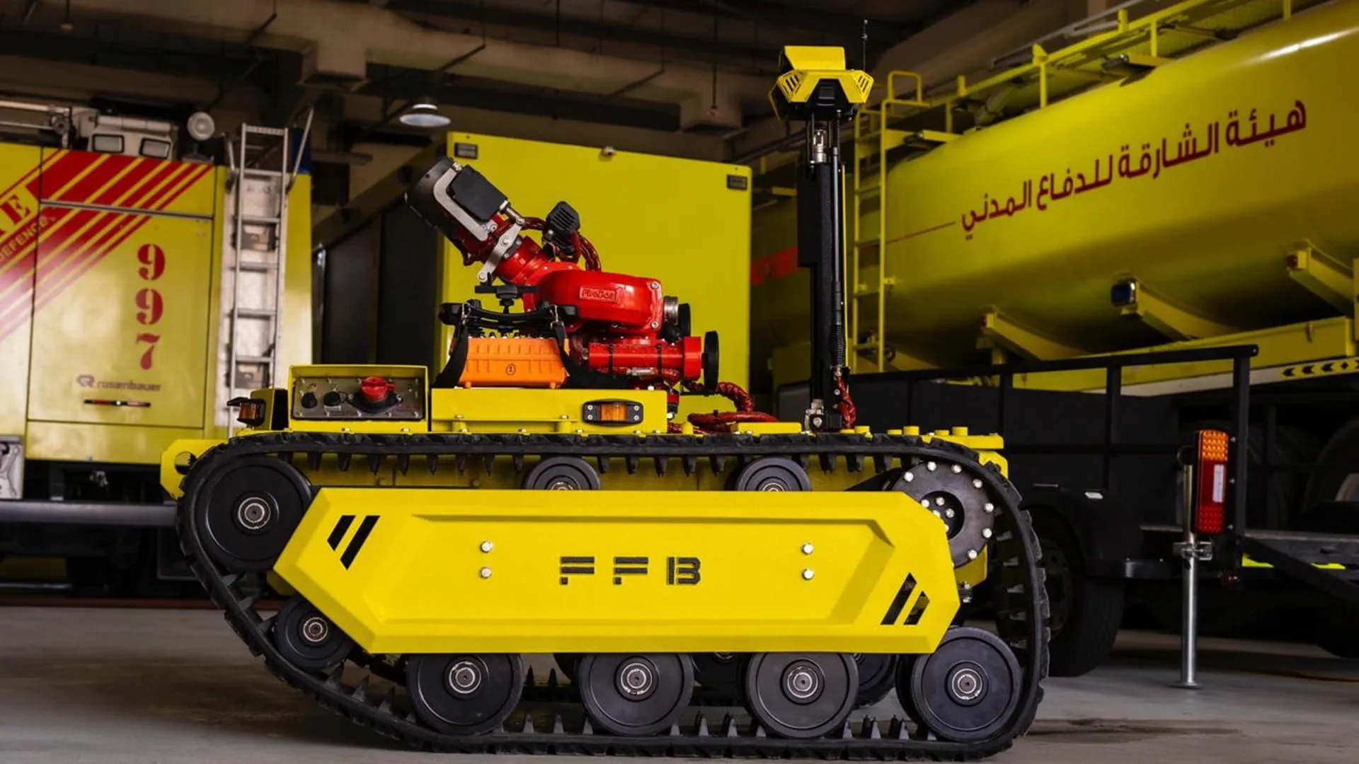 Sharjah Civil Defence deploys advanced firefighting robots