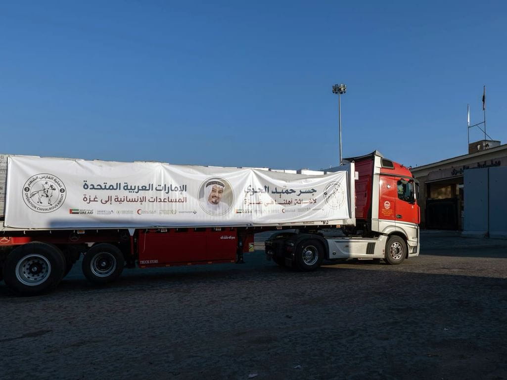 قافلة مساعدات جديدة من "جسر حميد" تدخل غزة ضمن "الفارس الشهم 3"
