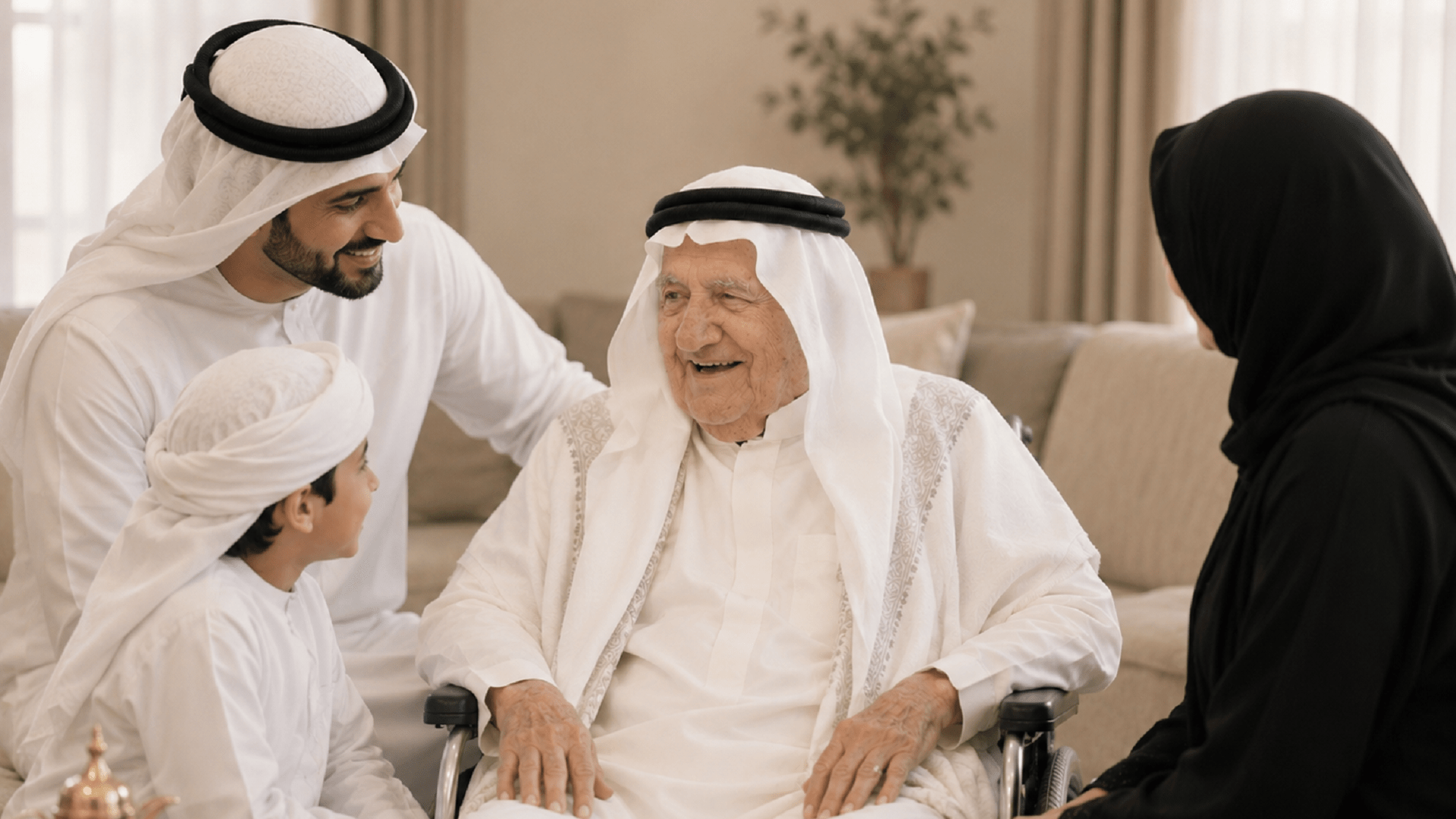 دار رعاية المسنين بالشارقة تستقبل الزوار الراغبين بمعايدة منتسبيها