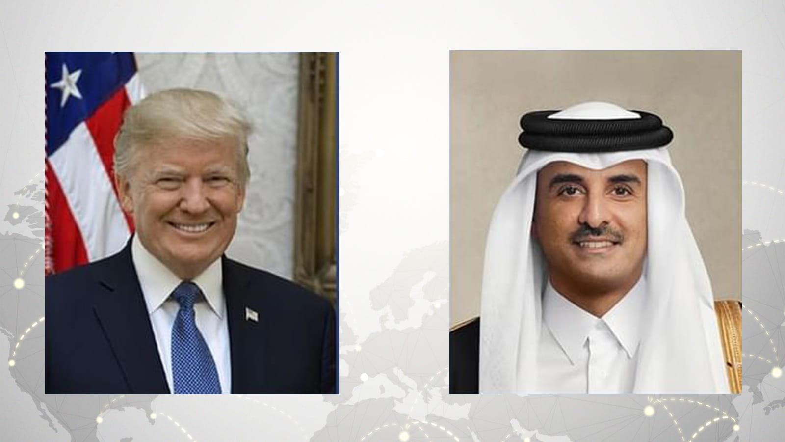 أمير قطر والرئيس الأميركي يبحثان جهود التهدئة في المنطقة