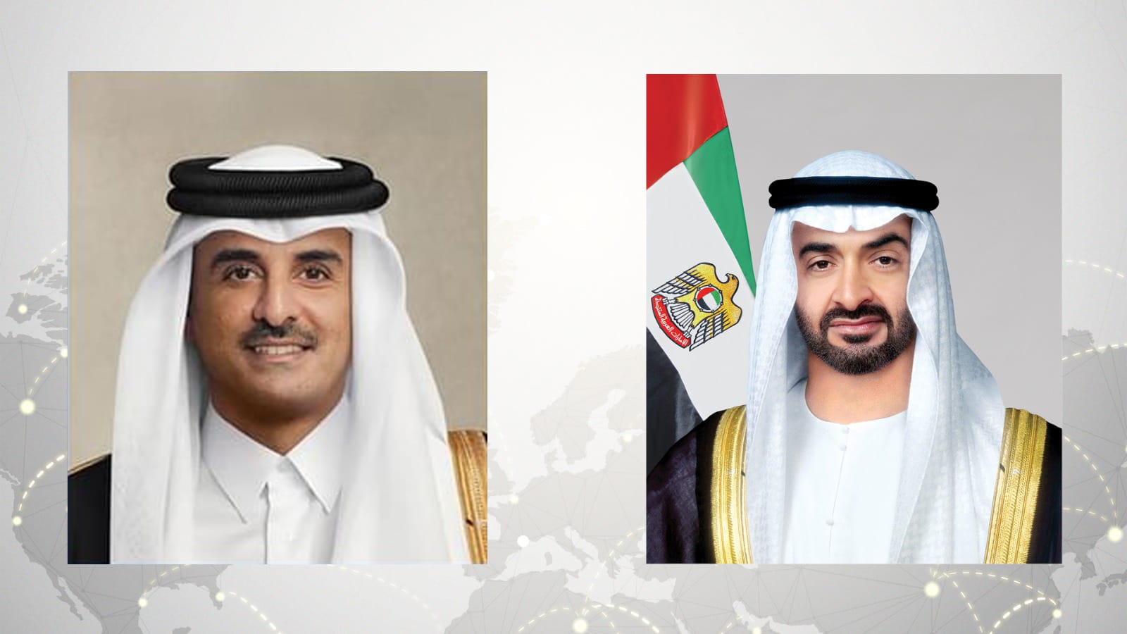 رئيس الدولة يتلقى اتصالاً هاتفياً من أمير قطر 